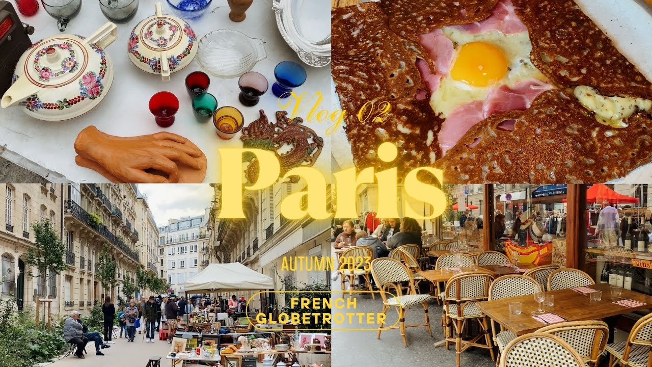 🇫🇷𝐋𝐢𝐯𝐢𝐧𝐠 𝐢𝐧 𝐏𝐚𝐫𝐢𝐬 𝐕𝐥𝐨𝐠✨ Antique Market| Cr&ecirc;pe| Printemps chic bar| Op&eacute;ra Garnier Retour &agrave; la caverne