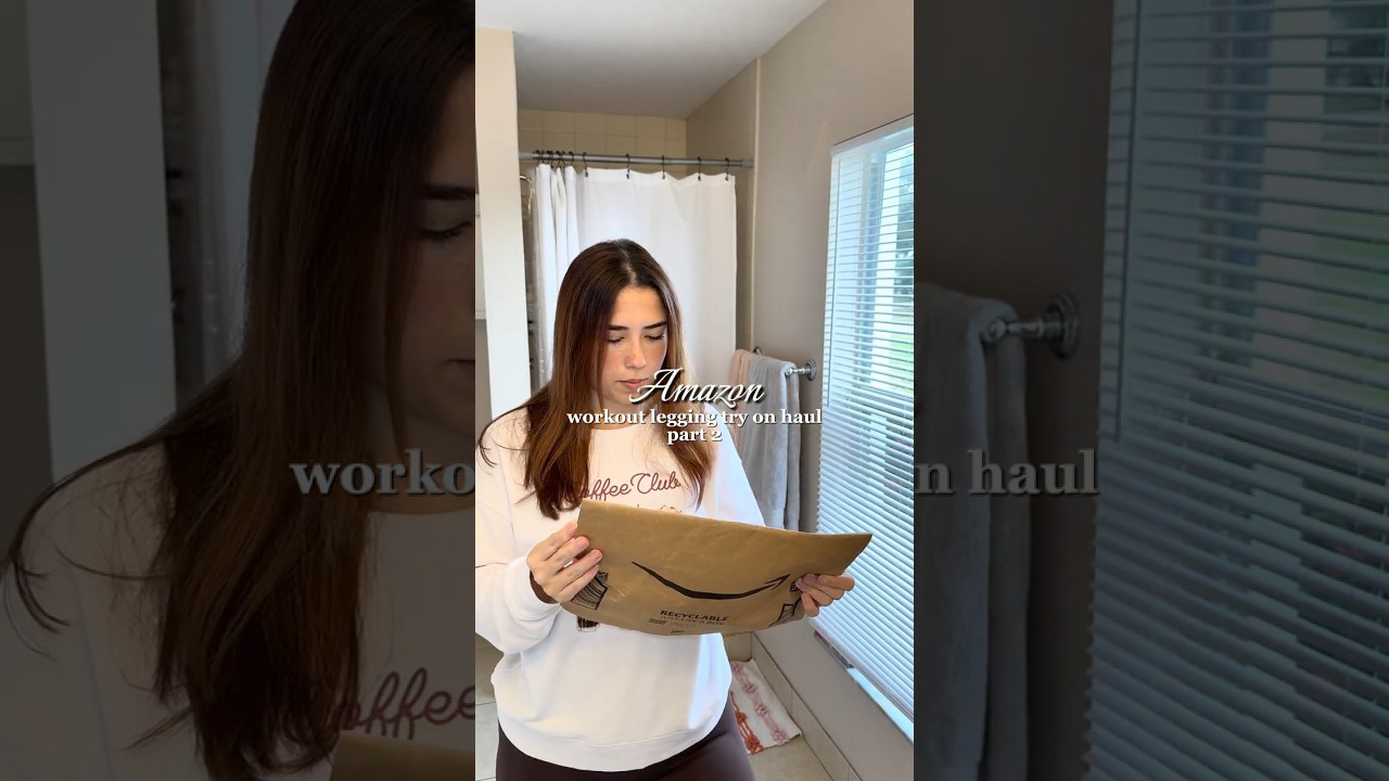 Amazon workout leggings try on haul🛍️💙 
