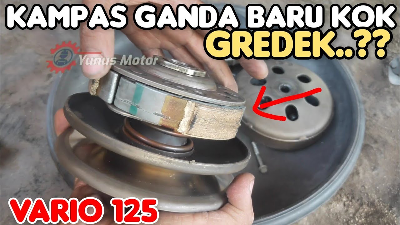 Servis cvt vario 125 getar/gredek saat tarikan awal..