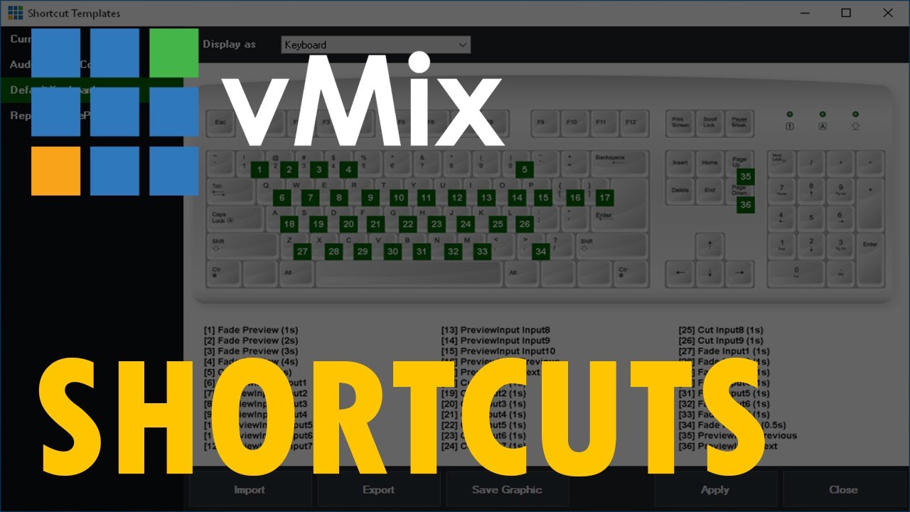 The Unofficial Guide to vMix - #13: Shortcuts