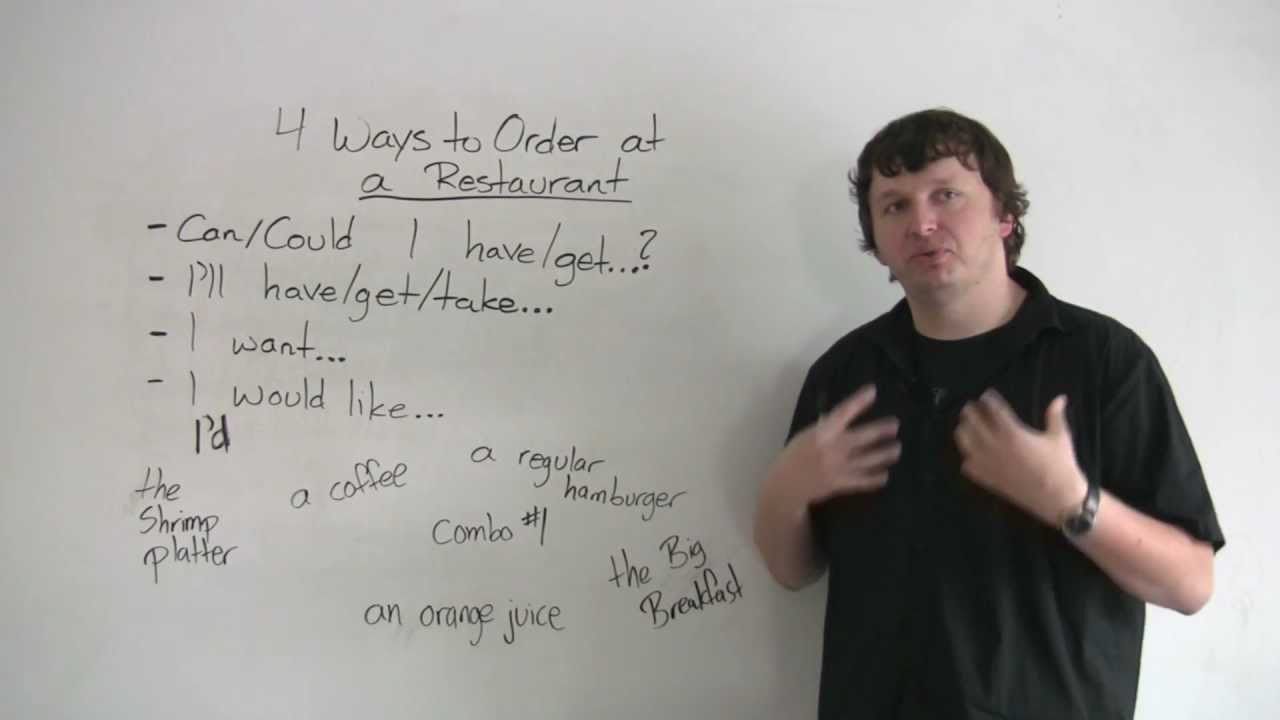 Speaking English - 4 Ways to Order at a Restaurant