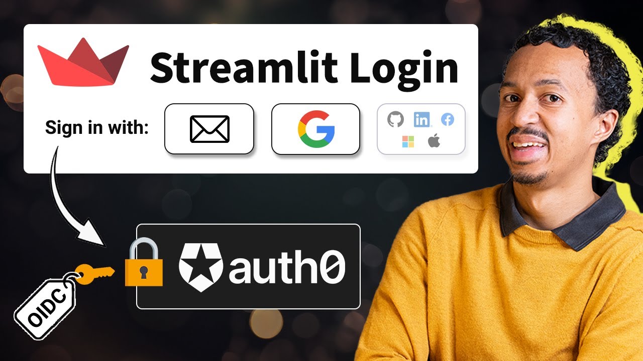 Native Google & Email Authentication in Streamlit | ft. Auth0