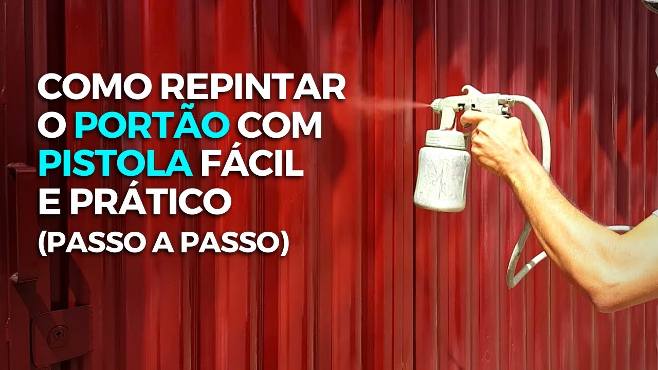 COMO PINTAR PORTÃO DE FERRO OU DE AÇO COM PISTOLA (SEGREDO REVELADO)