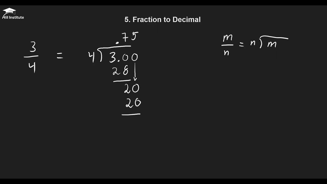 Chapter 10: Casharka 4aad | Fraction to Decimal & Decimal to Fraction | Xisaab | Af Somali