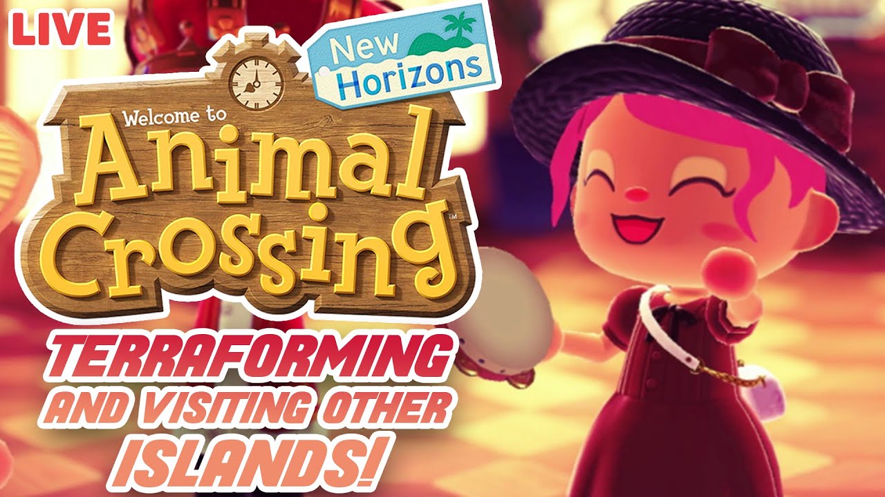 Relaxing whilst Terraforming and Visiting other Islands in Animal Crossing: New Horizons LIVE (#62)