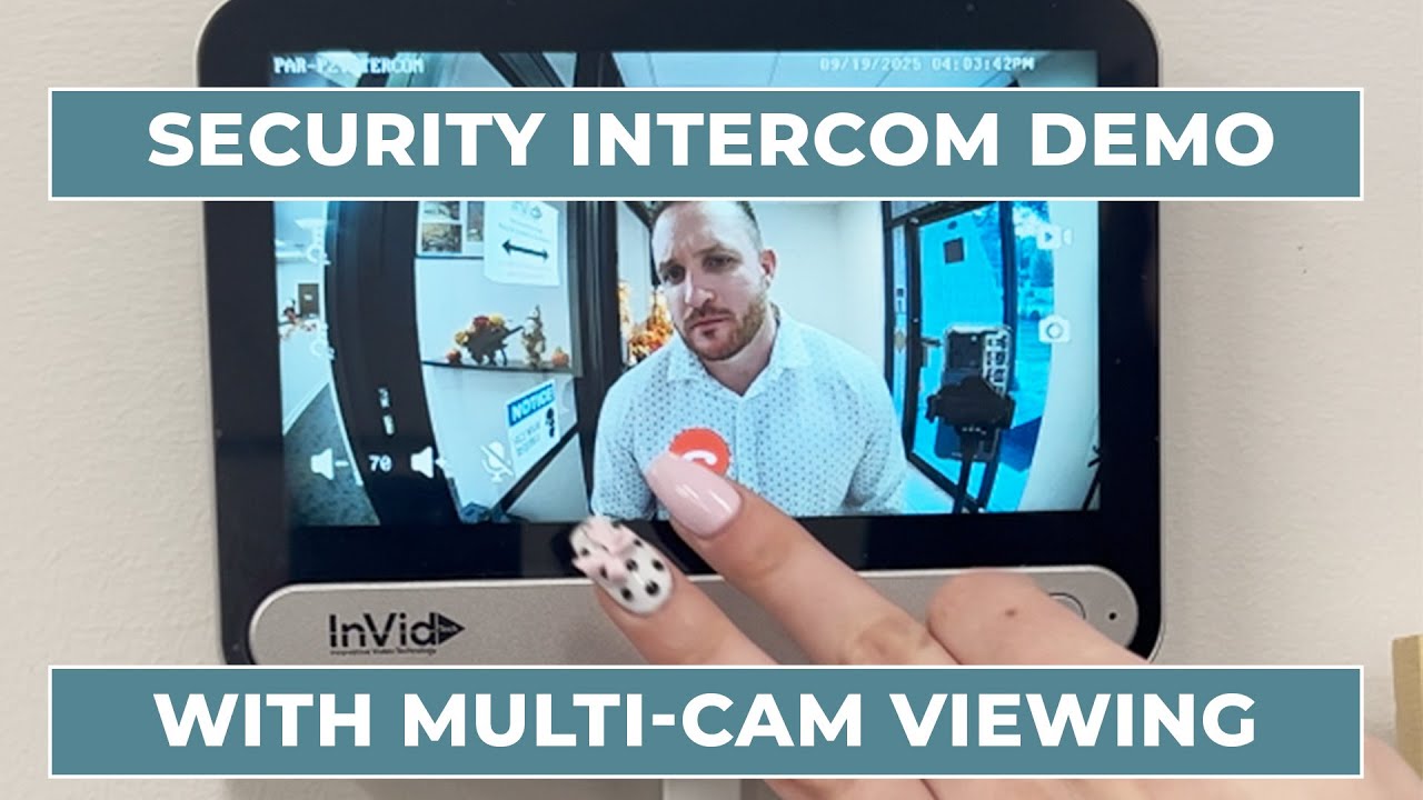 InVid Security Intercom Demo | See, Talk, and Unlock with Multi-Camera Views