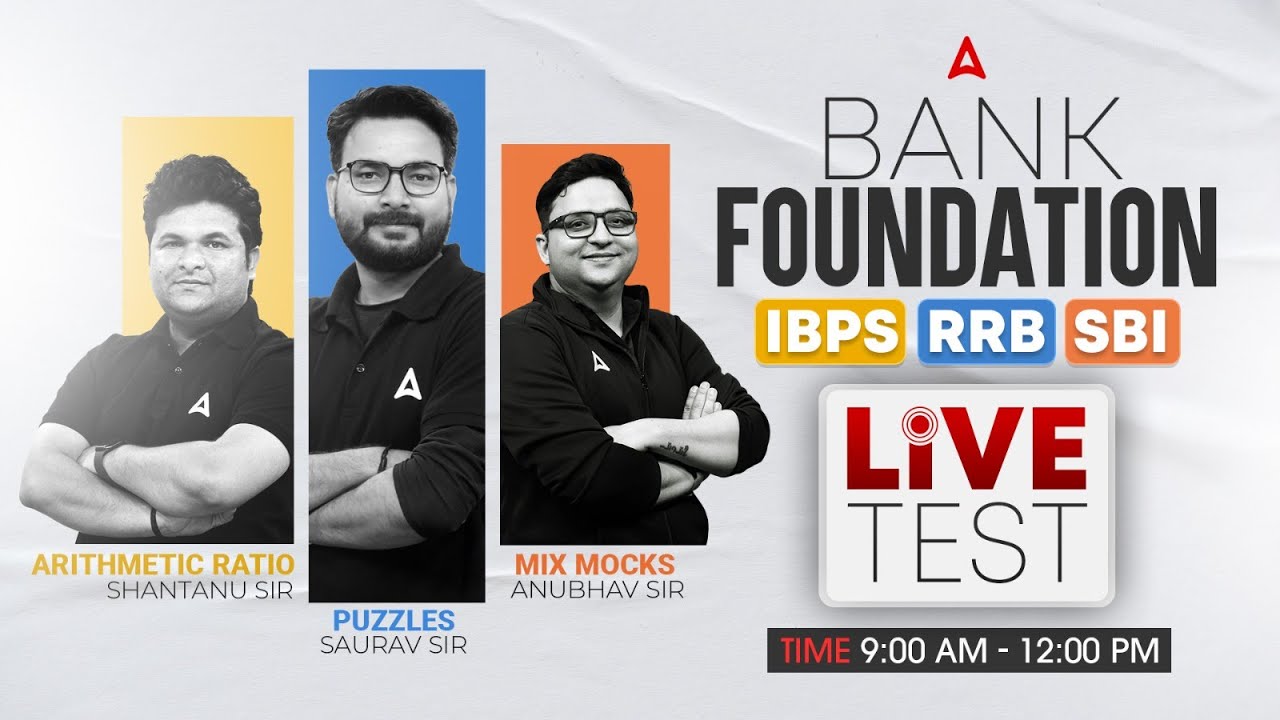 Bank Foundation Live Test 2025 | IBPS RRB SBI PO Clerk Practice | Reasoning Quants English