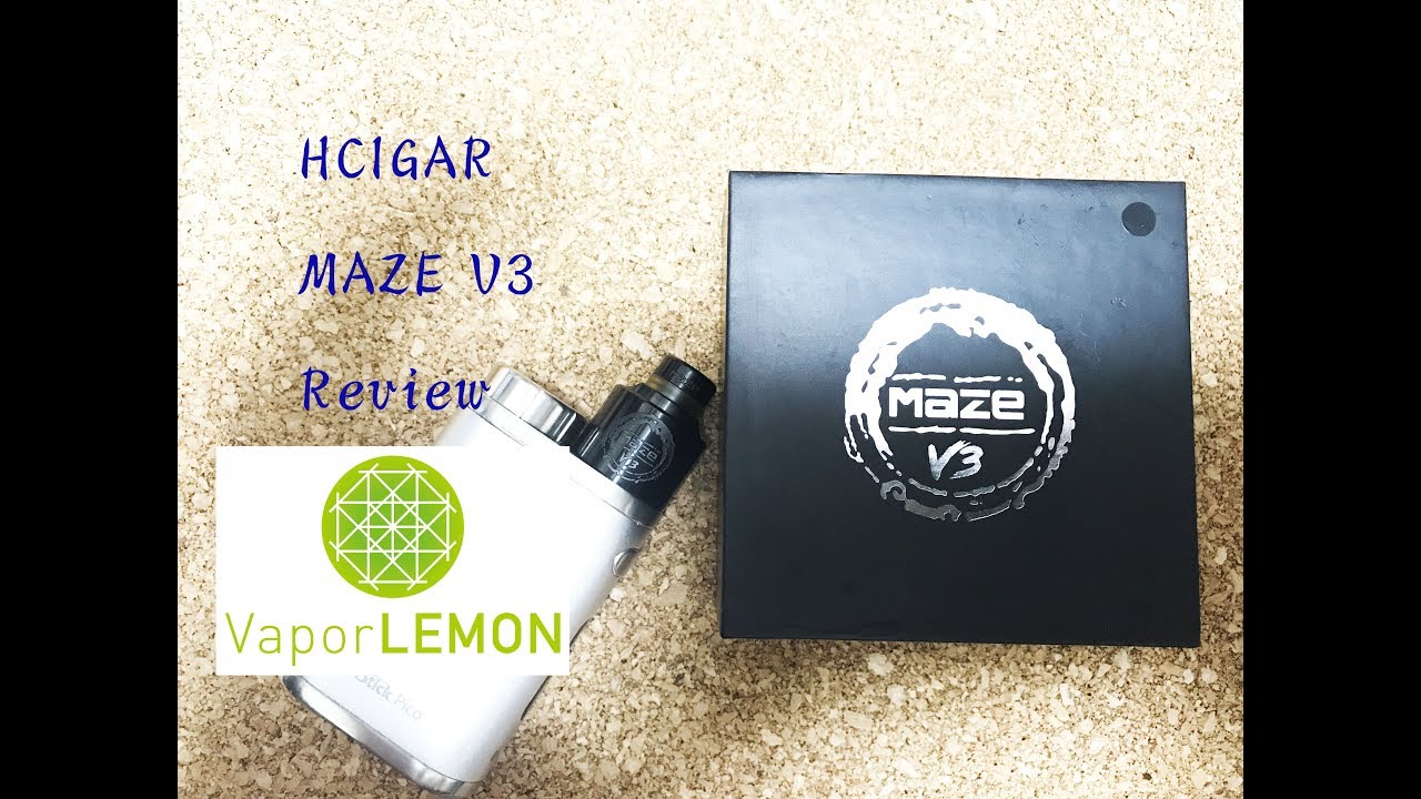 シングルビルドでお手軽に美味しい【VAPE】HCIGAR MAZE V3【レビュー】