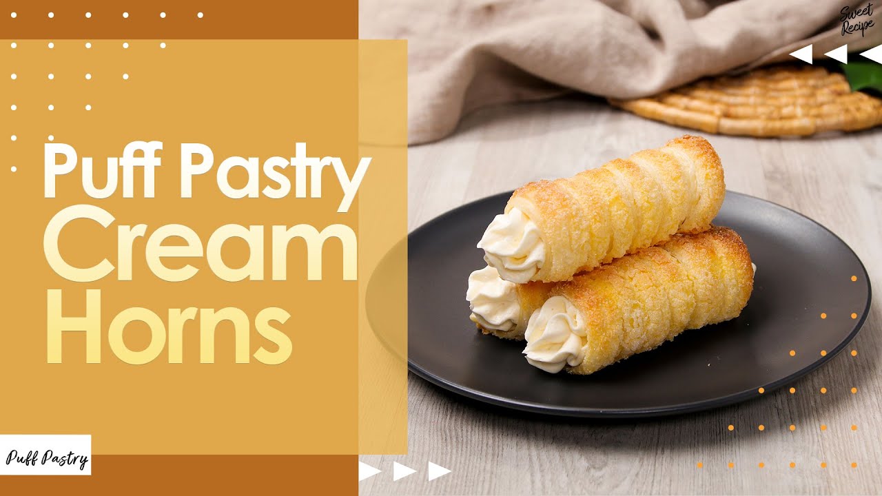 Puff Pastry Cream Horns | How to
