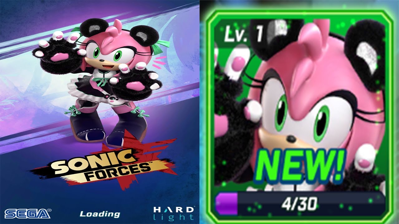 Sonic Forces Speed Battle - Panda Amy New Character Unlocked - Balance Character (android, ios)