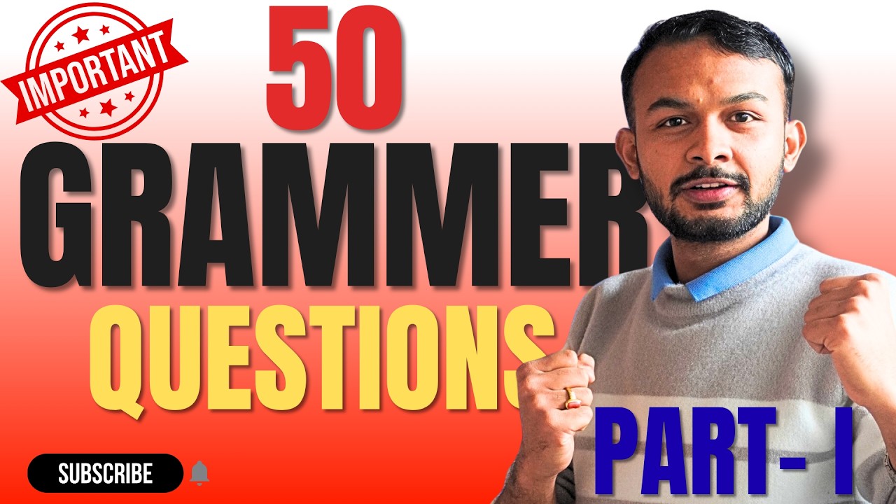 V.V.I 50 GRAMMAR QUESTIONS PART 1 CLASS 12 COMPULSORY ENGLISH #elopeeth #compulsoryenglish