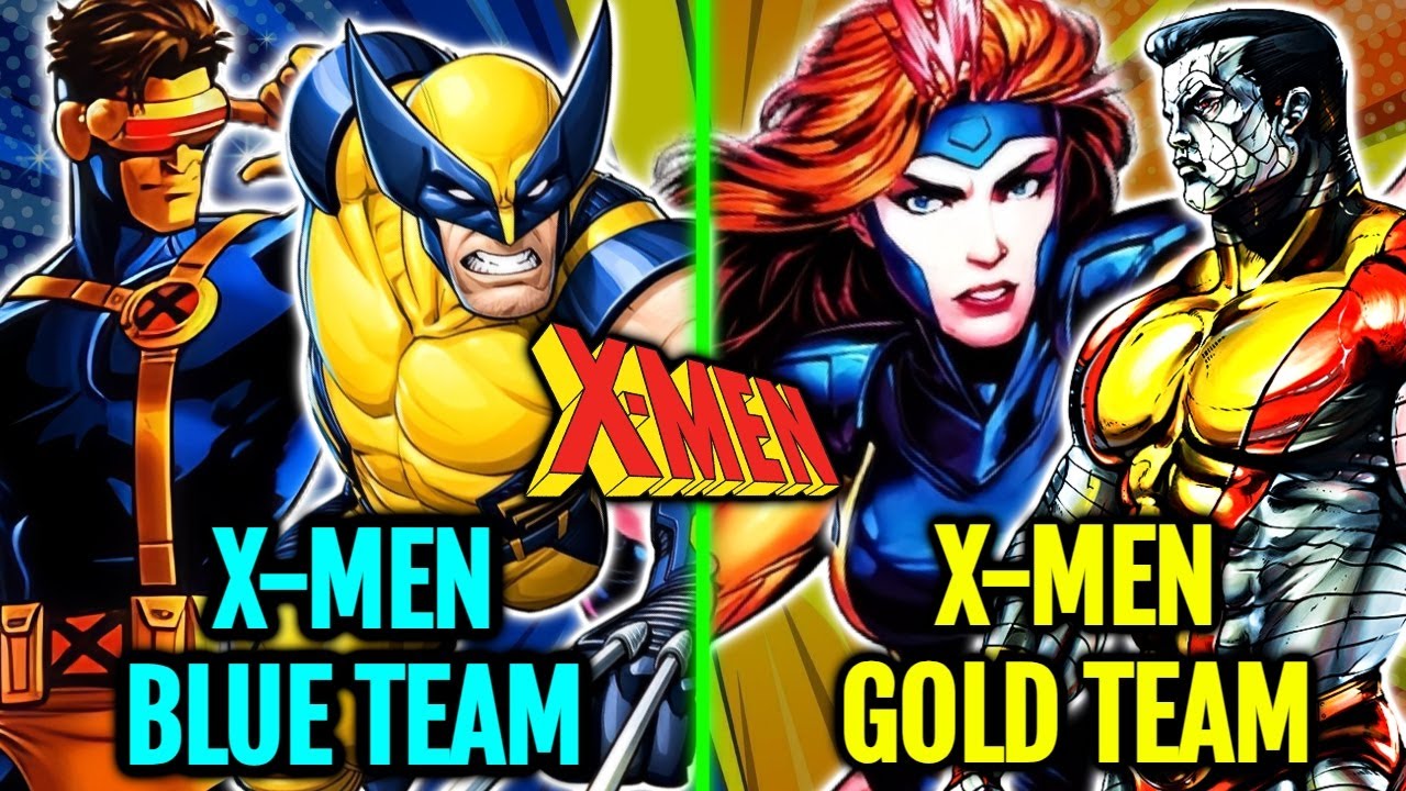 X Men's Blue And Gold Team Explored - When The Roaster Of Heroes Became So Big They Were Divided!