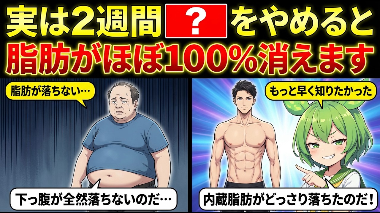 辞めるだけでお腹のぷにちゃんを落とせる方法10選【ずんだもん】