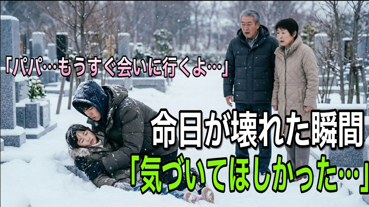 墓前で倒れた兄妹――命日に聞いた「パパ」の一言が70代夫婦を動かした
