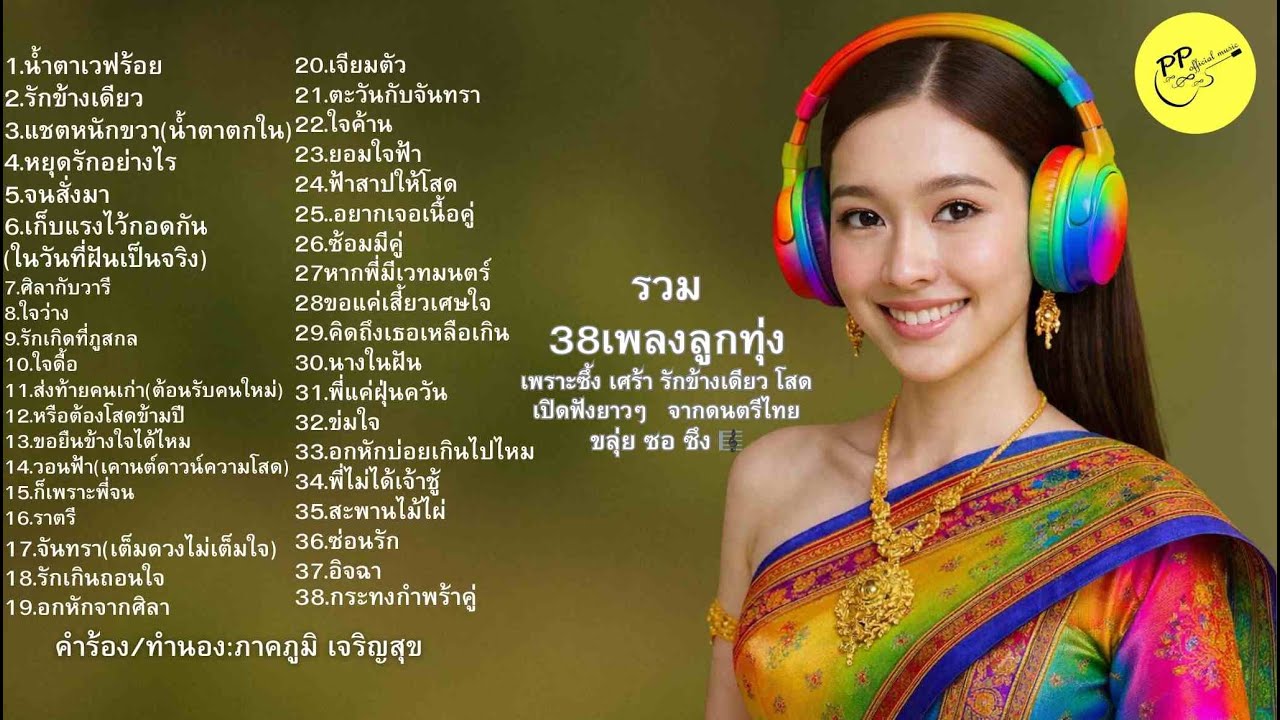 #รักข้างเดียว#เพลงลูกทุ่งเศร้า#ขลุ่ยซอซึง#ฟังยาวๆ#เพลงเศร้าก่อนนอน#น้ำตาตกใน#ลูกทุ่งแท้#38เพลง