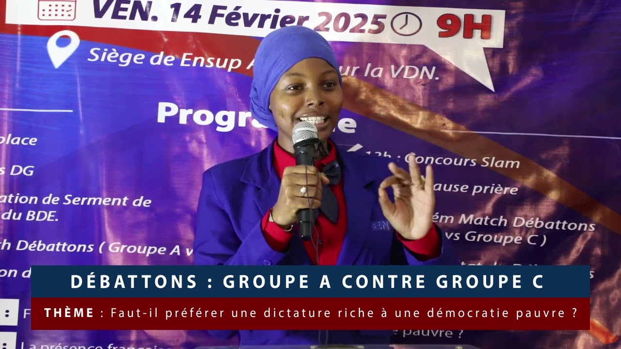 Débattons ENSUP AFRIQUE LICENCE 1 discours Khadija Diakhaté