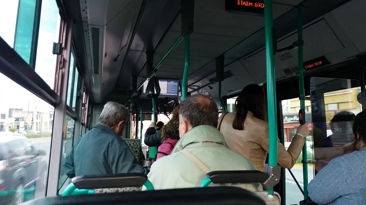 Athens Bus Ride: On a Renault Agora S CNG