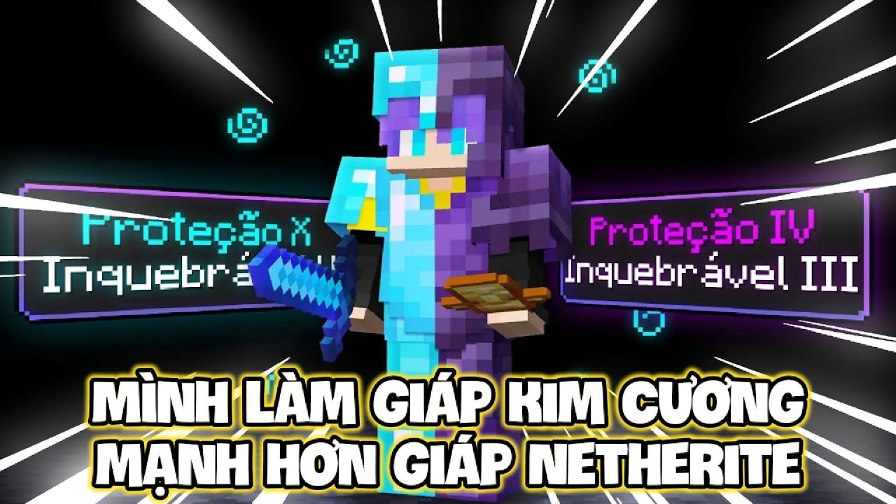 Mình Làm Giáp Kim Cương Mạnh Hơn Giáp Netherite !