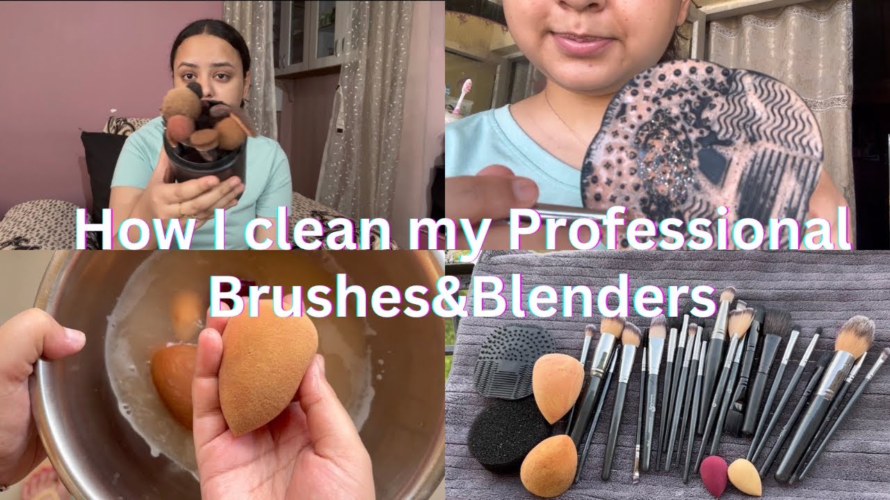 How to clean makeup brushes at home🧼|Without expensive cleansers💸|Easiest nd cheapest way