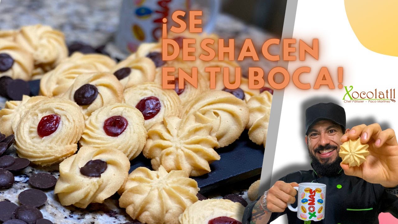 PASTICETAS⭐️ de MANTEQUILLA🧈 con SOLO 3 ingredientes 😱|GALLETA que se DESHACE en tu boca🤤|Como HACER