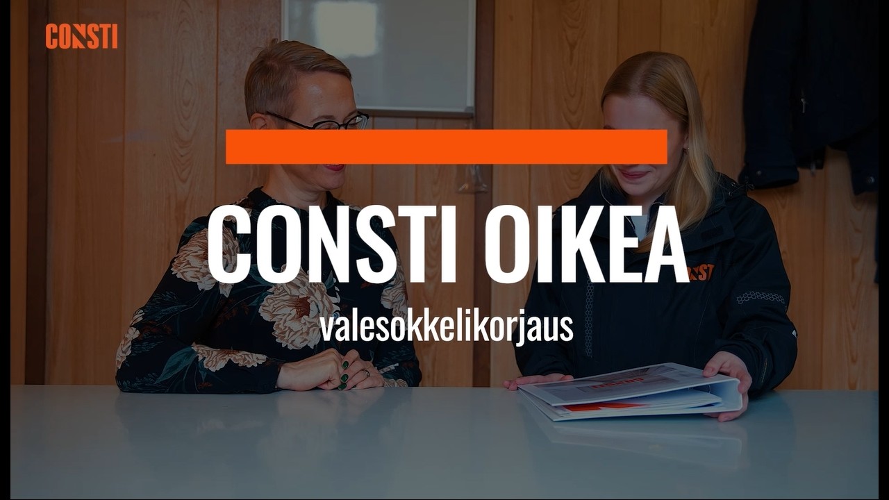 Consti Oikea  -valesokkelikorjaus