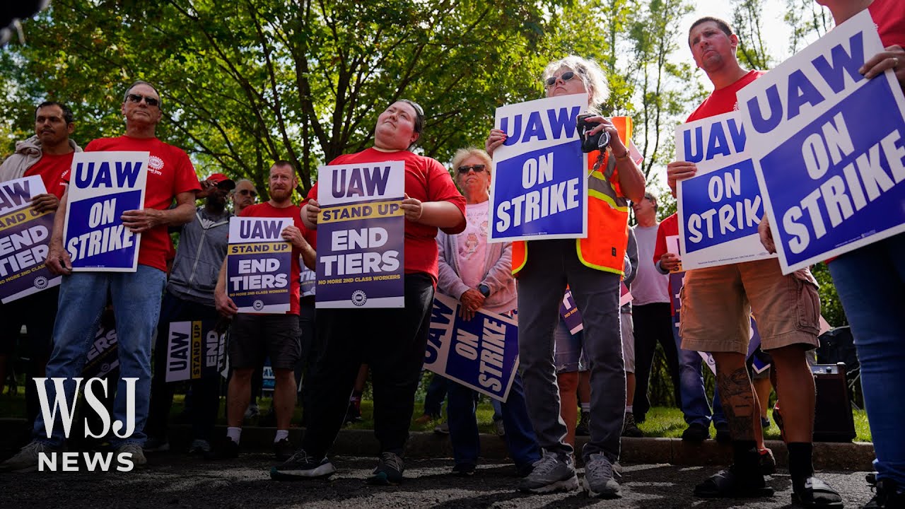 UAW Expands Strike at GM, Stellantis Sites but Spares Ford | WSJ News