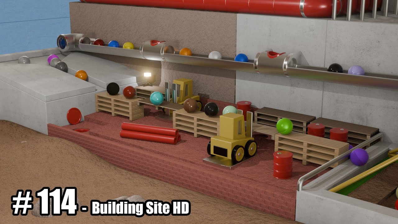 The Building Site Marble Race (HD)