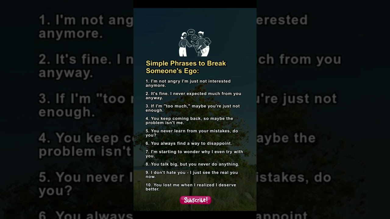 Simple Phrases That Instantly Break Someone’s Ego (Psychology-Based Communication Truths)