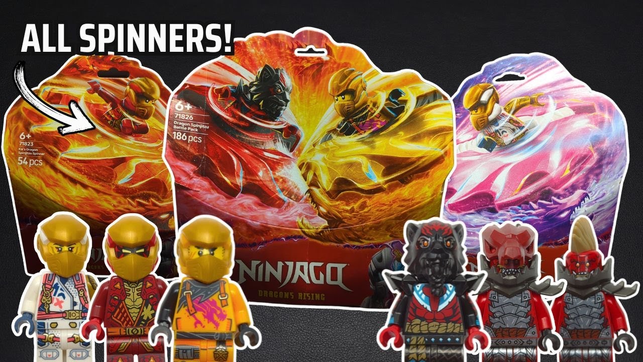 ⛩️ Building All 2025 LEGO NINJAGO Dragon Spinjitzu Sets 🌪️ - ASMR SPEED BUILD