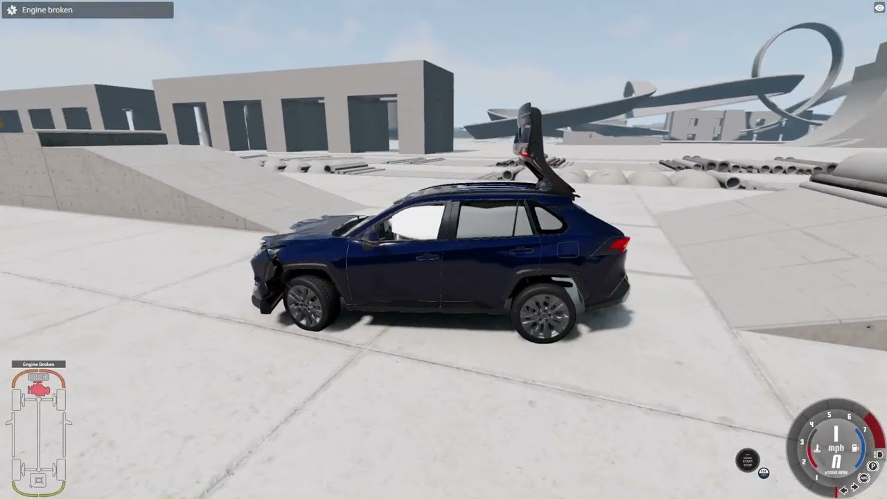 Volvo XC90 vs Toyota Cross (Beamng) #beamngdrive #automobile #foryou