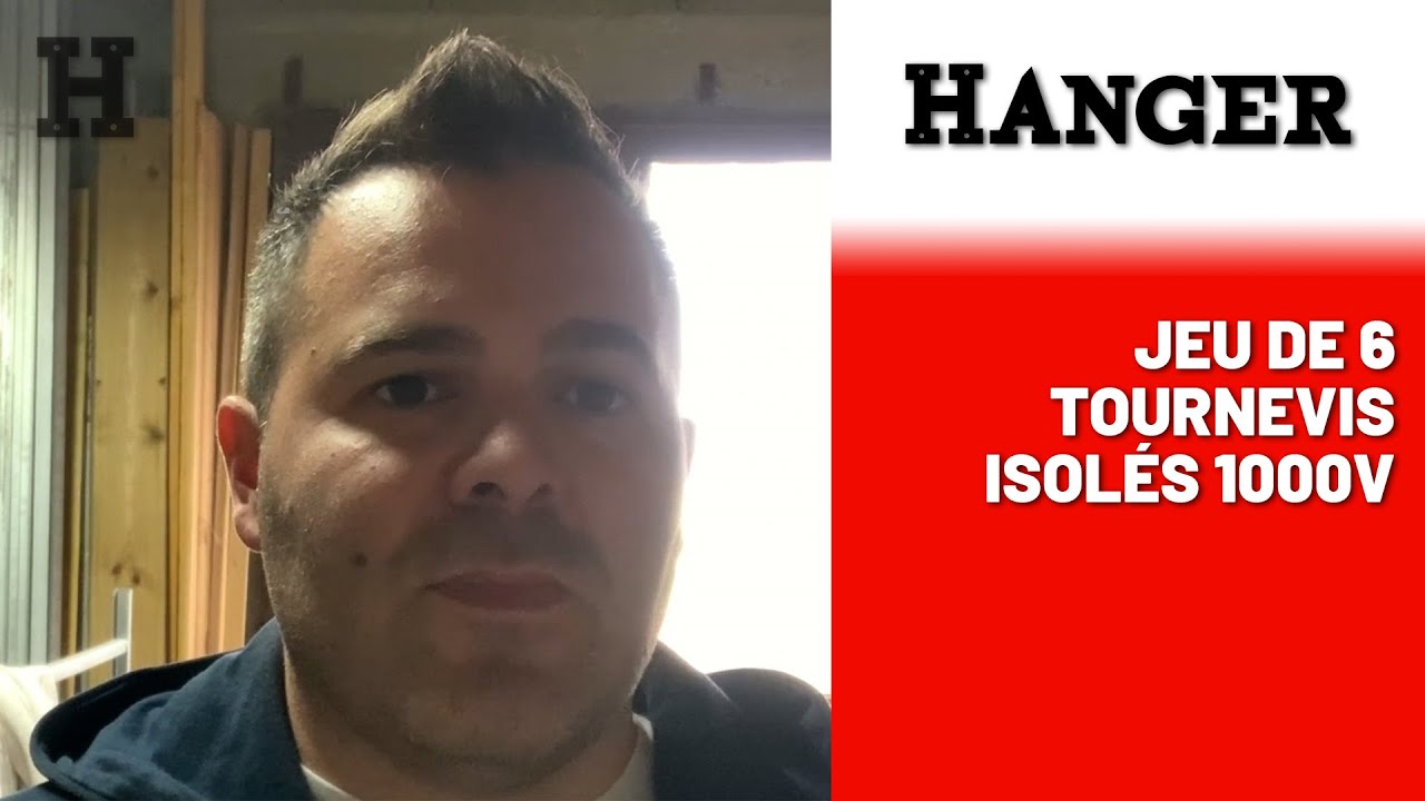 Explications d&eacute;taill&eacute;es du Jeu de 6 tournevis isol&eacute;s - HANGER !