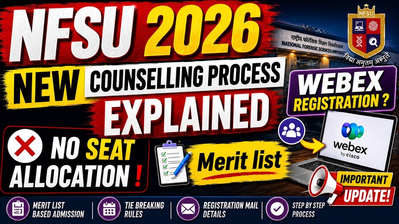 NFSU 2026  LIVE Councelling Process Explained !!   | #cuet2026 #nfsu