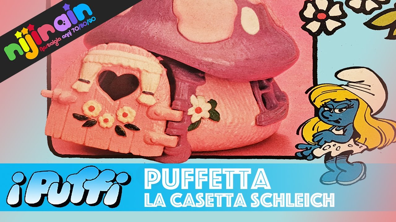 I PUFFI La casetta di Puffetta - Nijirain Giocattoli anni 70/80/90