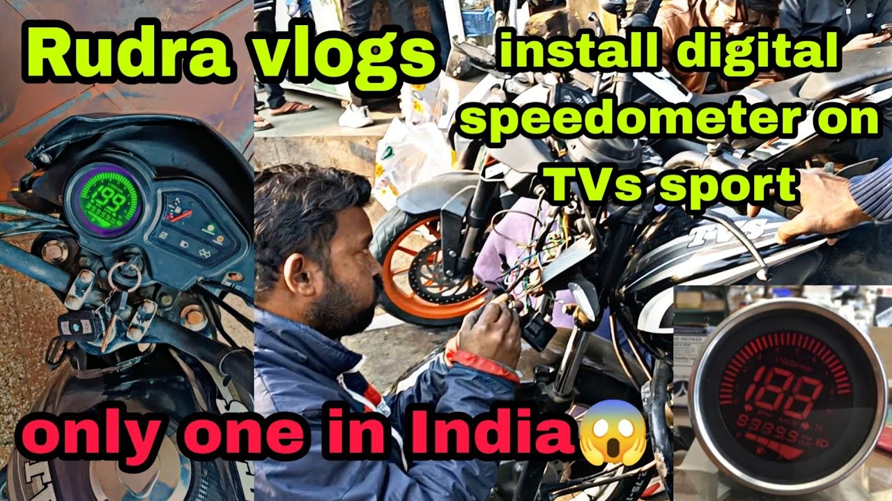 Installing digital speed metre on TVs sports first time in YouTube | only one in India😱| Rudra vlogs