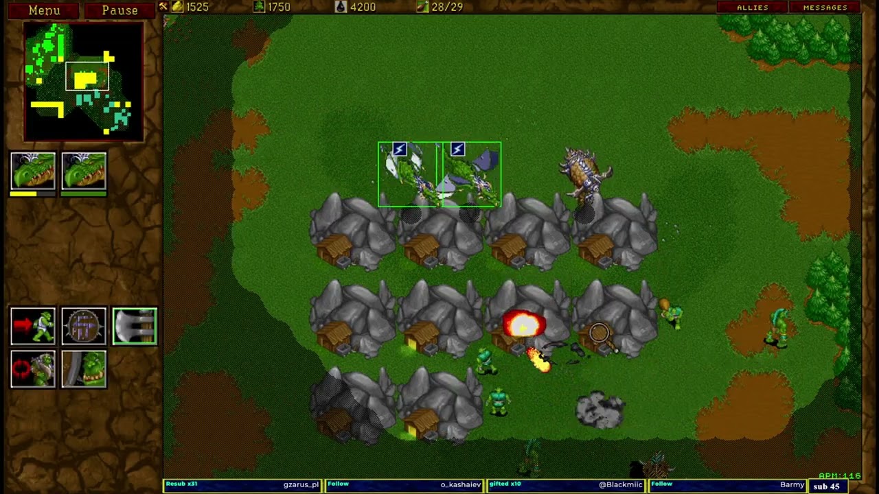 Warcraft 2 classic Gold Rush 1v1 u8t3io3p vs dj_boss