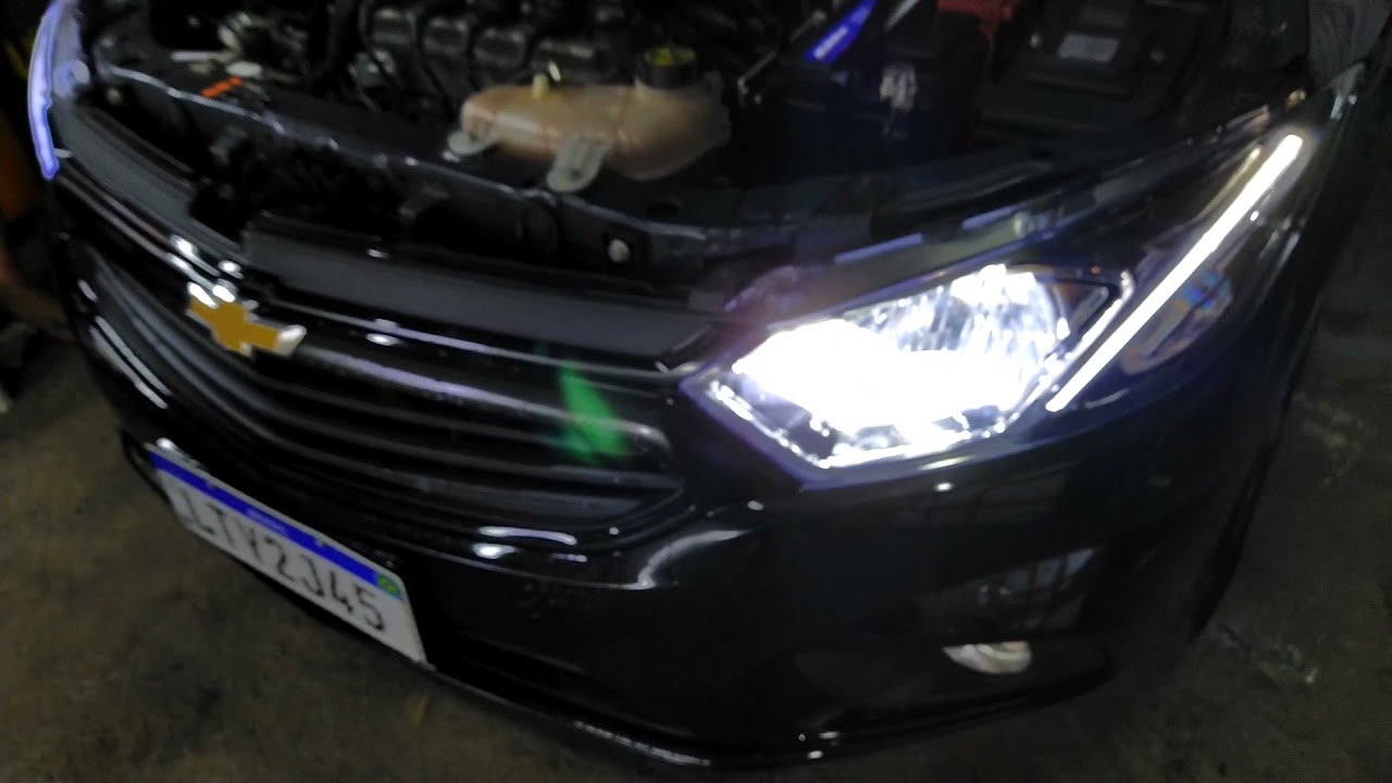 teste led h4 no Onix/ prisma led ofusca?