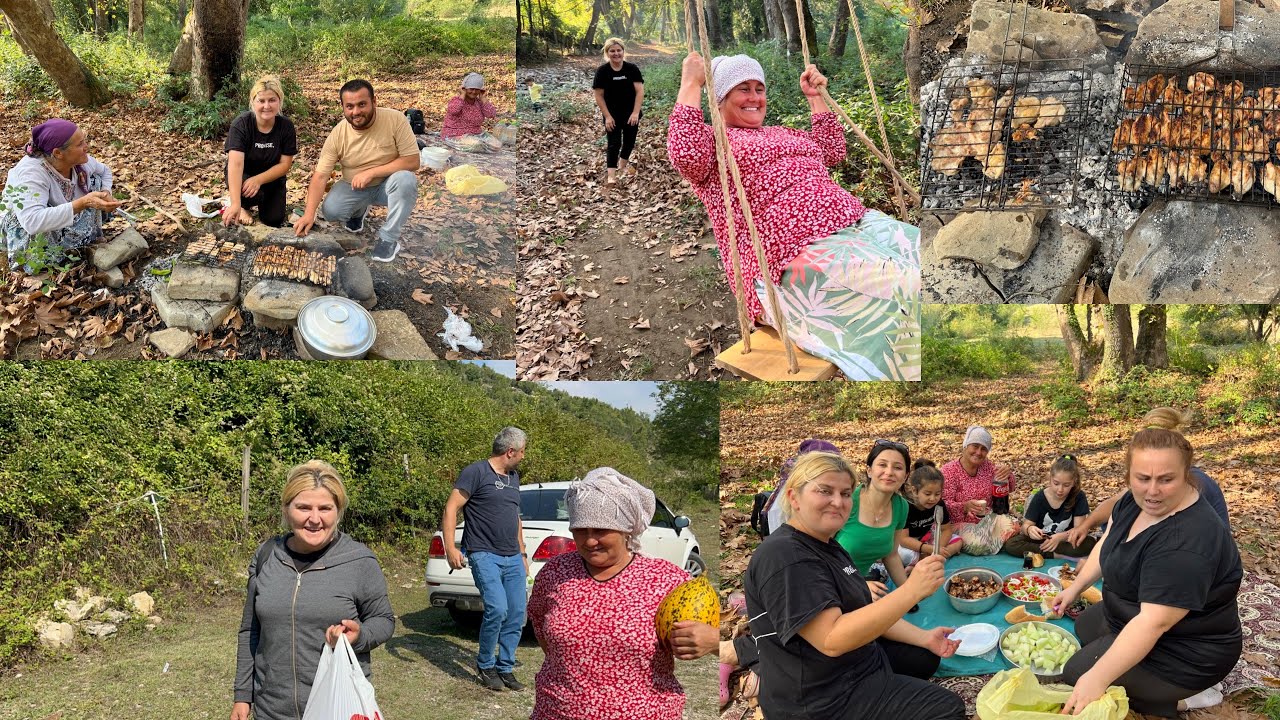 TEYZEMLERE PİKNİĞE GİTTİK ANNEM SALINCAK DA SALLANIRSA‼️MANGAL KEYFİ #piknik #mangal #orman #doğa