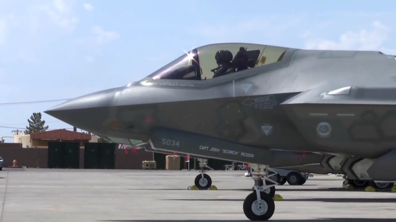 U.S. Air Force Best F-35 Lightning II Plane's Taxi & Take Off