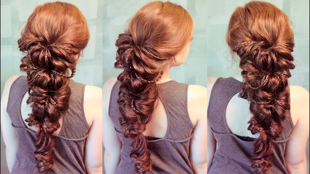 Причёска на резинках с косичками | Авторские причёски | Hairstyles by REM | Copyright © #hairstyles