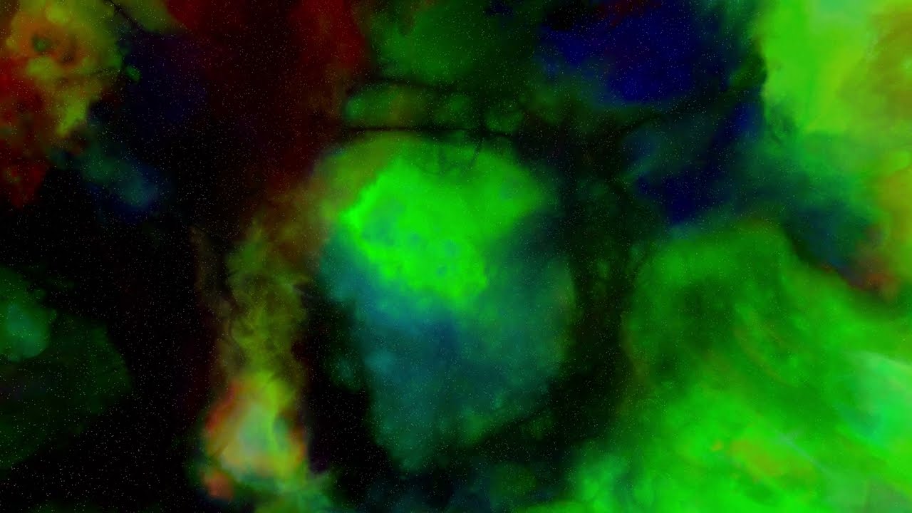 Rainbow Space Nebula fly thru v65  4K UHD 2160p