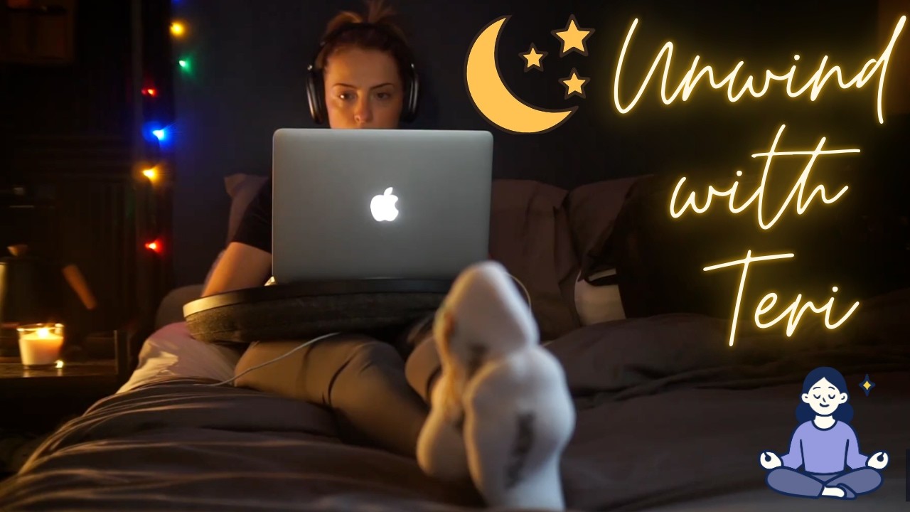 [ASMR] Cosy study with me | Dark Atmosphere | Teri ASMR 🧦