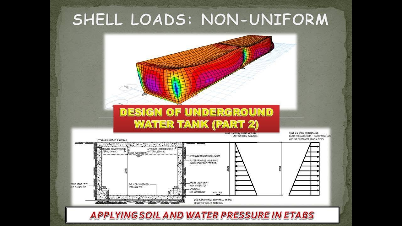 structural analysis of underground water tank (Part 2)