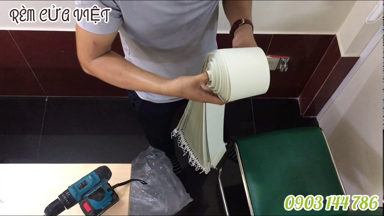 HƯỚNG DẪN LẮP ĐẶT RÈM LÁ DỌC - Hotline 0903.144.786
