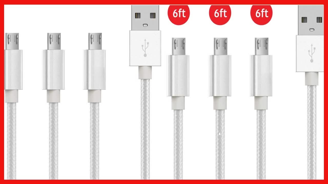 Reliable Android Charger Cable 3 Pack &ndash; Fast, Durable, and Safe Charging