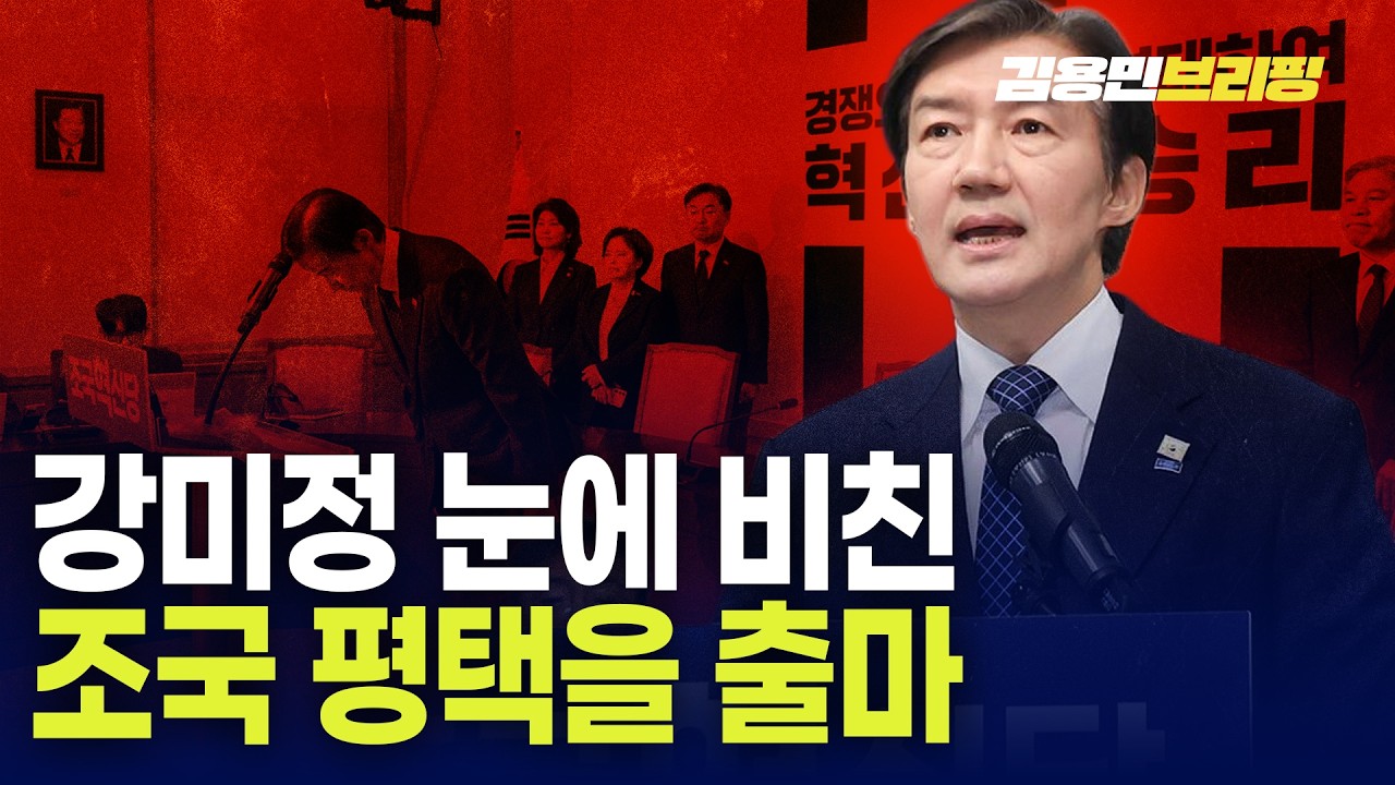 강미정 눈에 비친 조국 평택을 출마