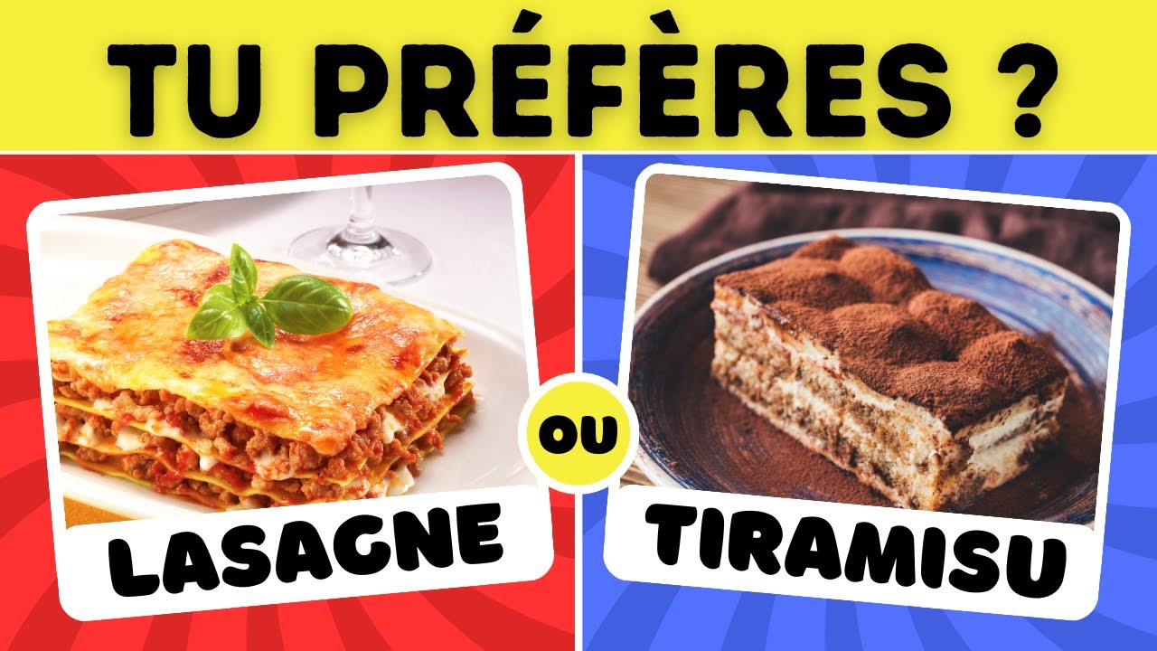 Tu préfères... édition SUCRÉ🍭 vs SALÉ🍔