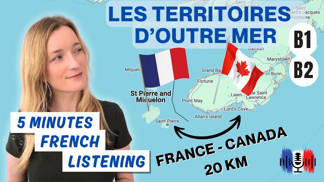 Les territoires d’outre mer - Overseas territories | 5 Minutes Slow French for B1 and B2 🇫🇷