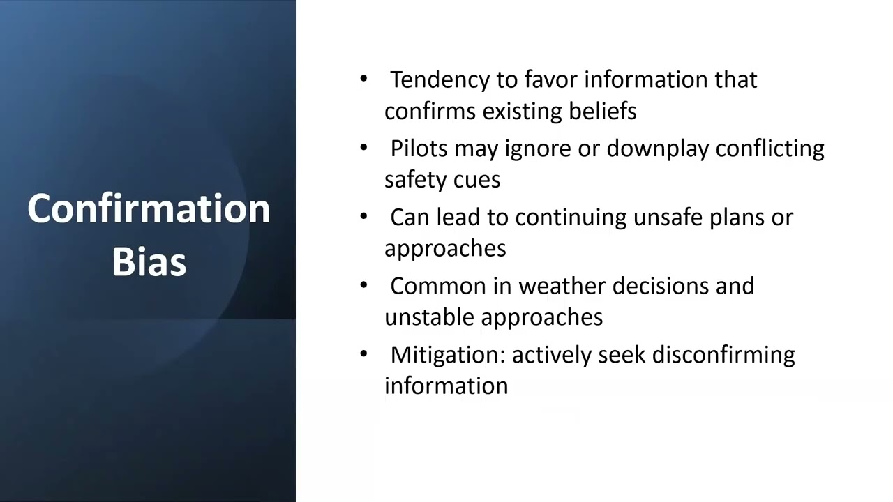 Saturday Morning Coffee and WINGS - Cognitive Bias in Aviation