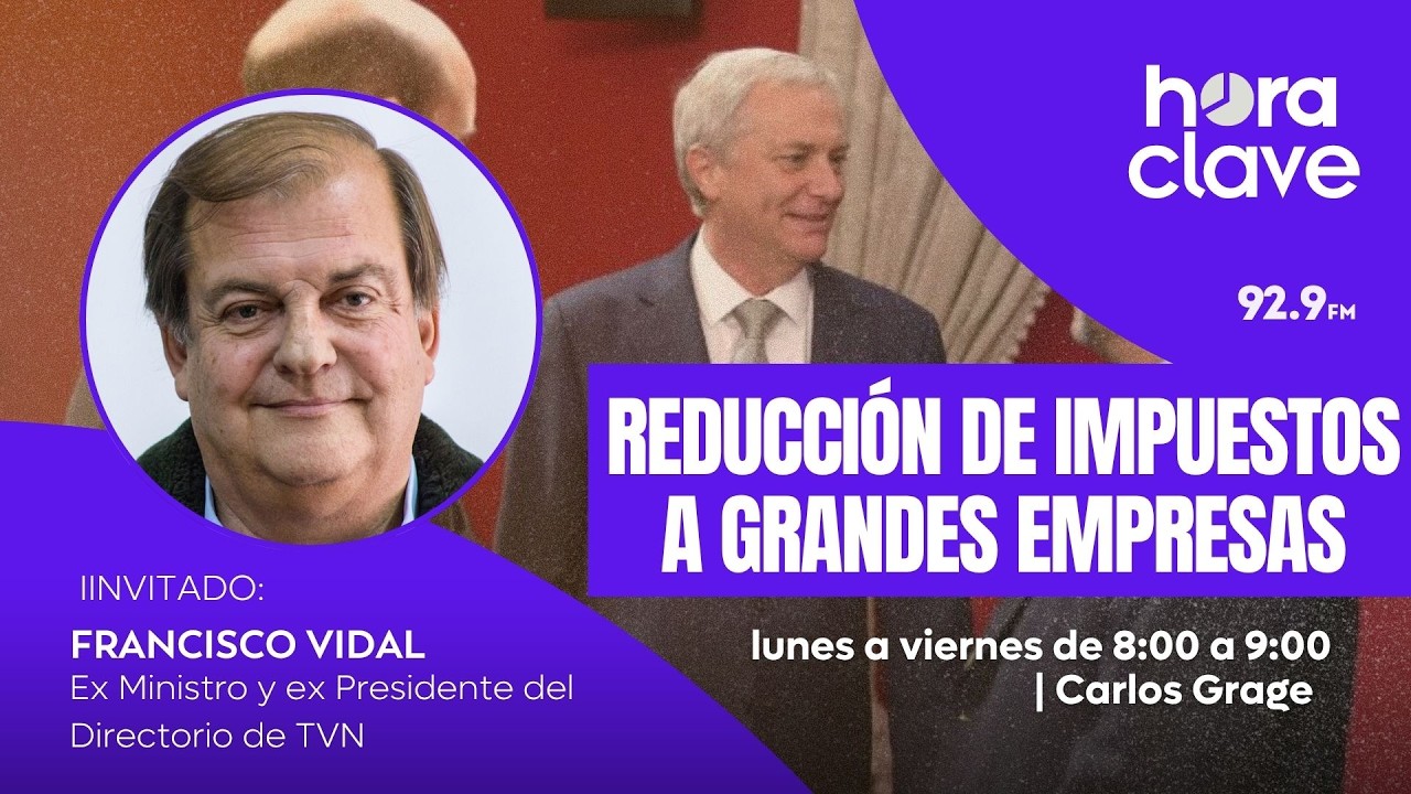 Francisco Vidal critica rebaja de impuestos y recortes: &ldquo;Se favorece al 1% m&aacute;s rico&rdquo; #HoraClave