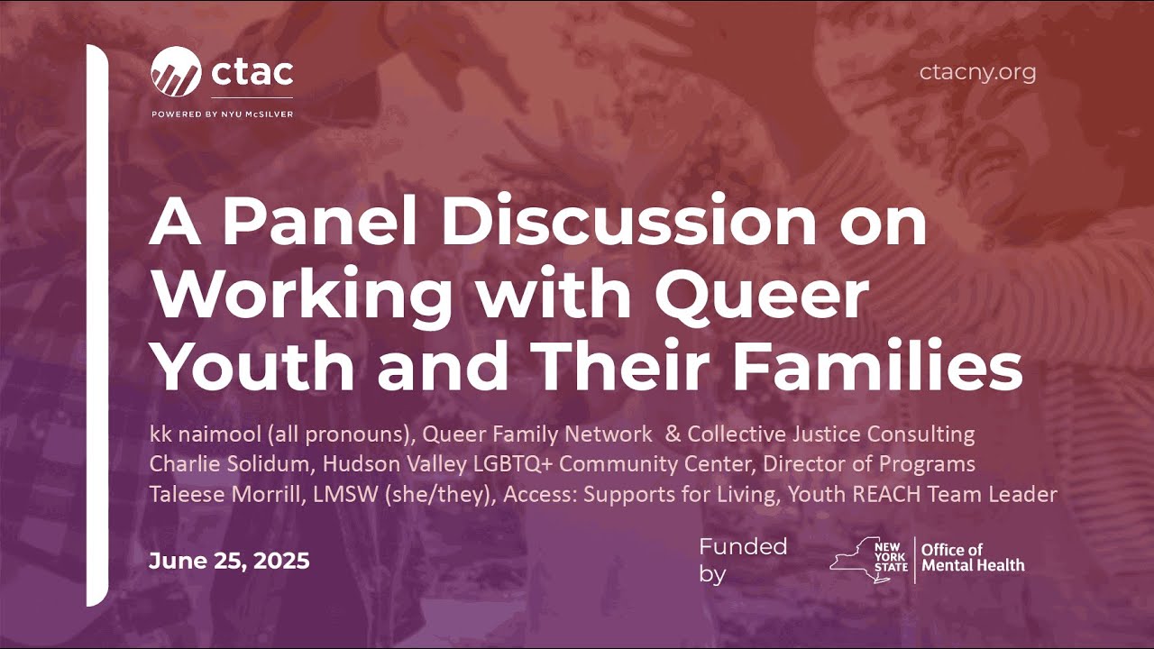 A Panel Discussion on Working with Queer Youth and their Families